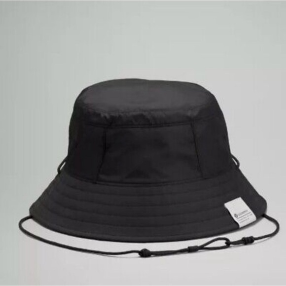 Lululemon Patch Logo Black Bucket Hat M/L - Picture 2 of 8